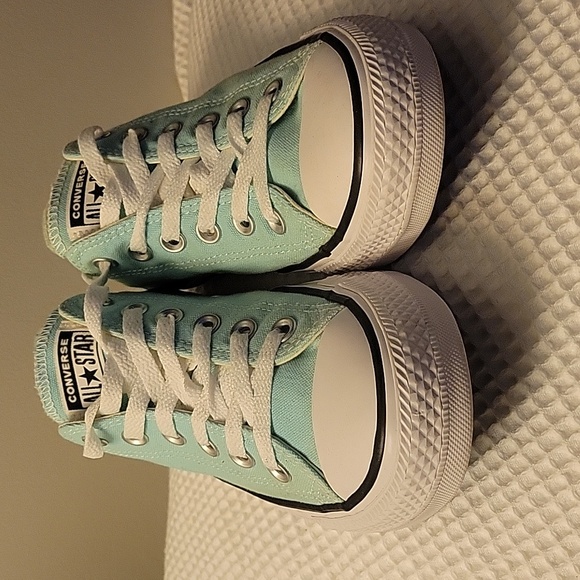 Converse Shoes - Converse Light Green Canvas Sneakers